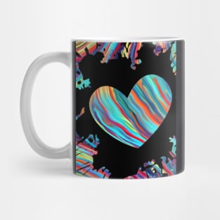Rainbow love Abstract Mug
